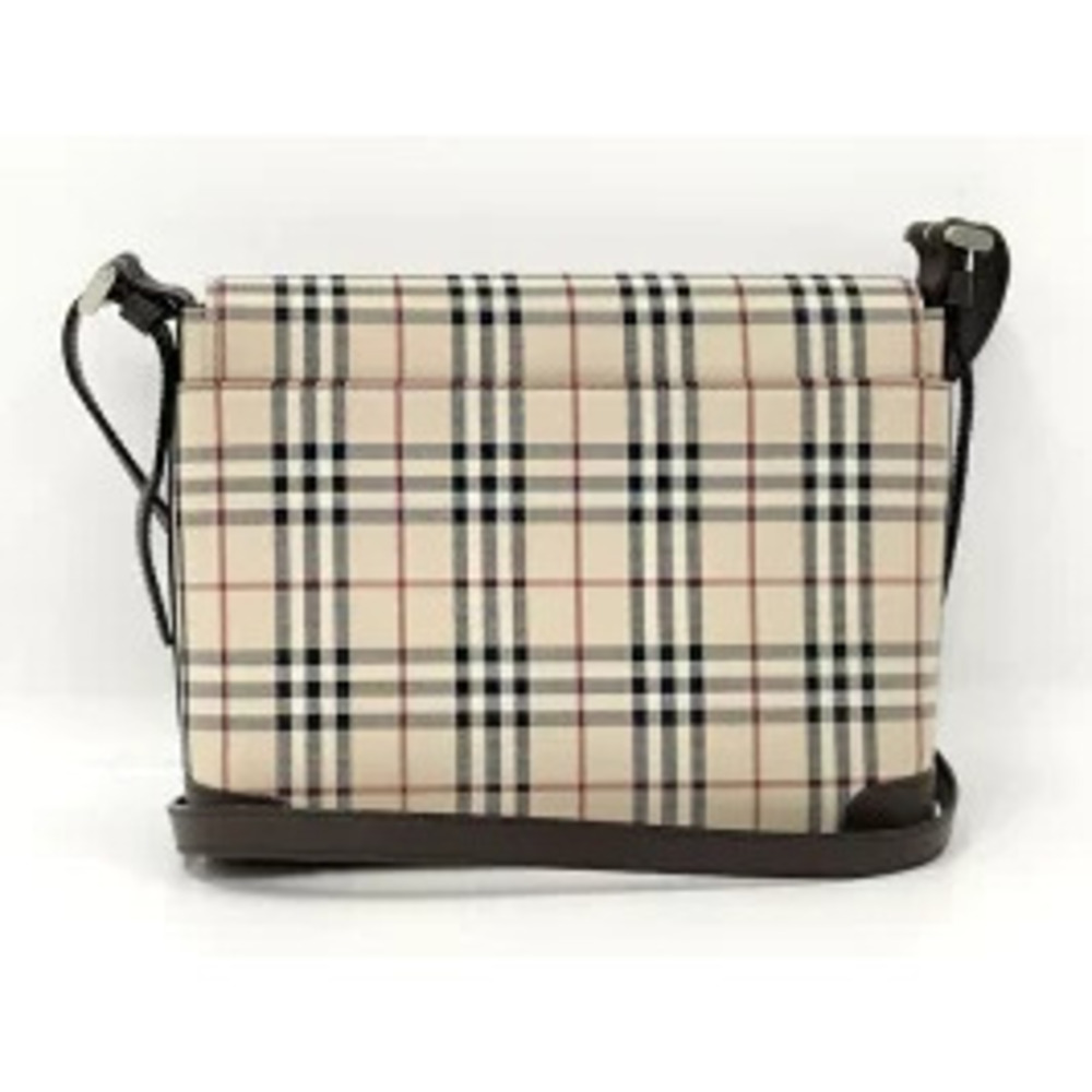 BURBERRY Shoulder Bag Nova Check Canvas Beige - Picture 2 of 9